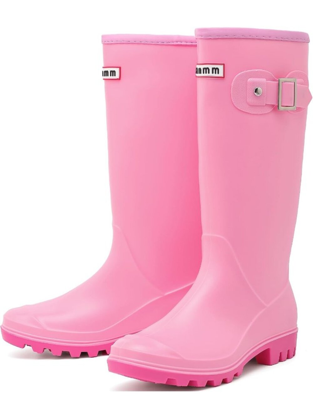 Women's Pink Comfortable Lightweight Waterproof Knee-High Garden Work Boots